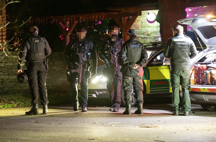 Armed Cops Swarm Wiltshire Village In Manhunt Medics Standby