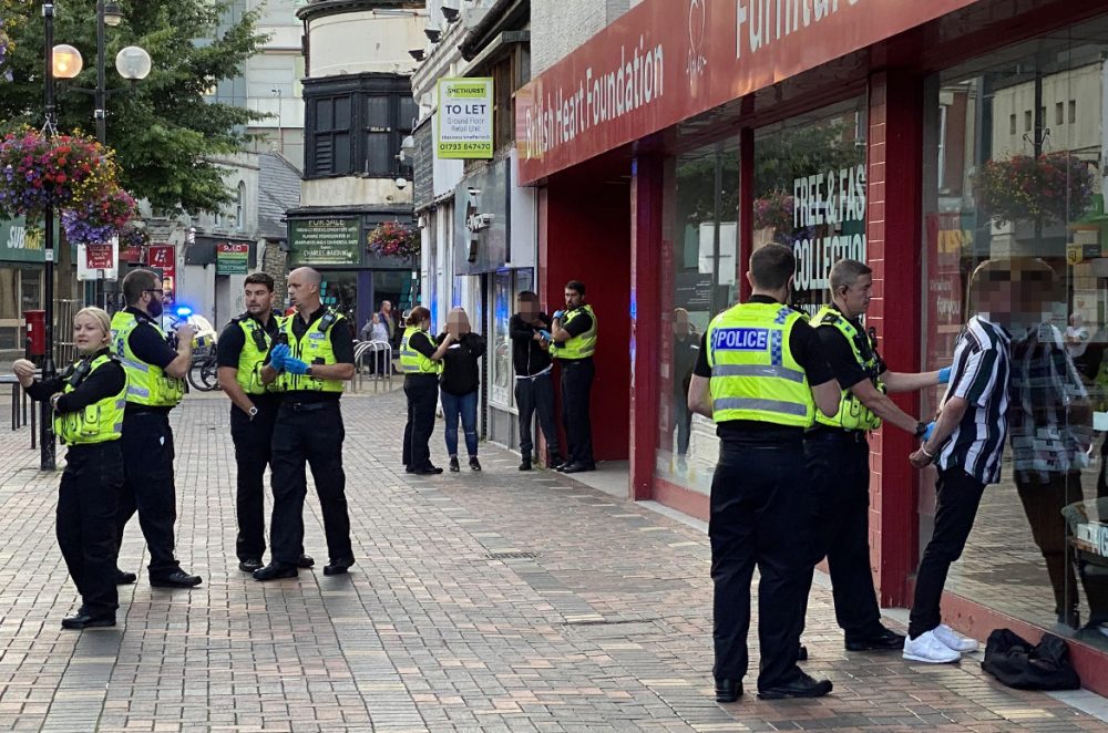 Man Arrested After Woman Drop Kicked In Head In Swindon Town Centre