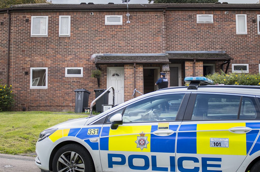 Forensics Continue Work Inside Swindon Flat As Murder Investigation