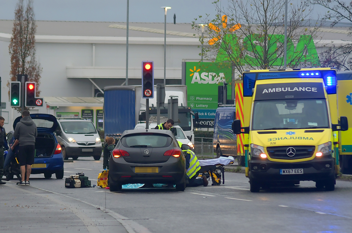 A350 in Melksham partially closed by police after man treated in