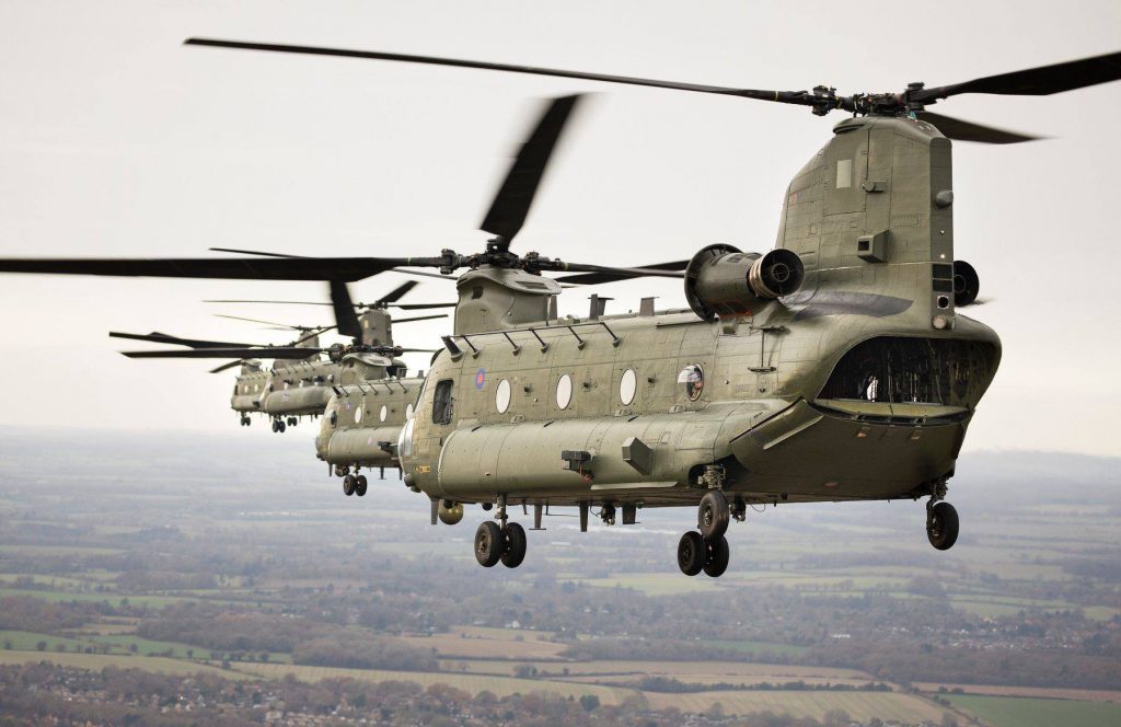 Huge army training exercise sees dozens of helicopters in skies over ...