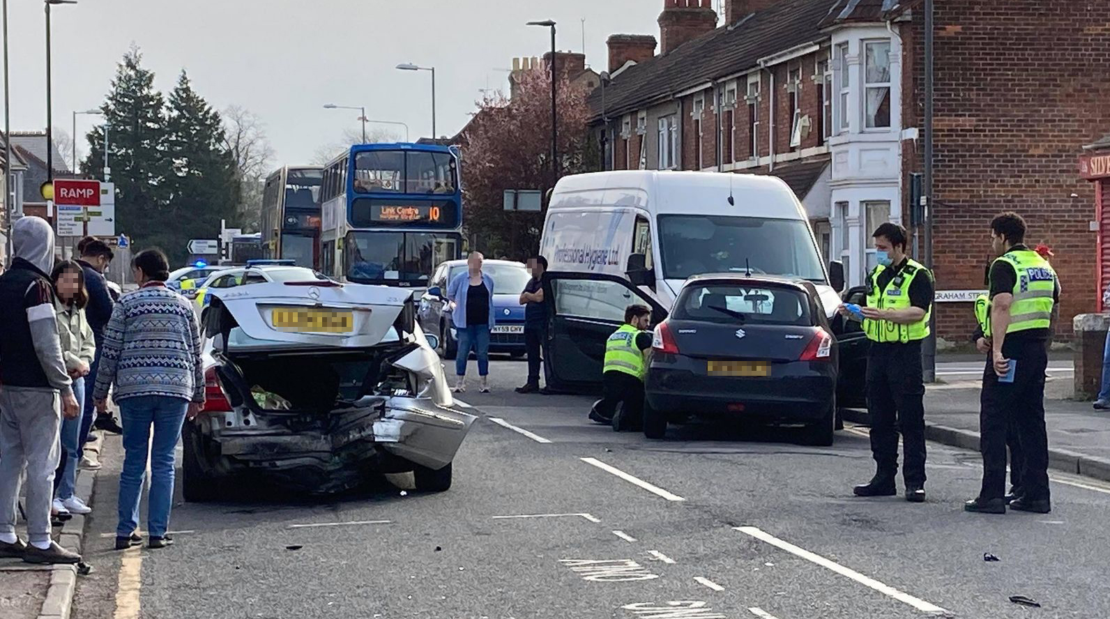 Manchester Road blocked as 999 crews attend multiple vehicle collision