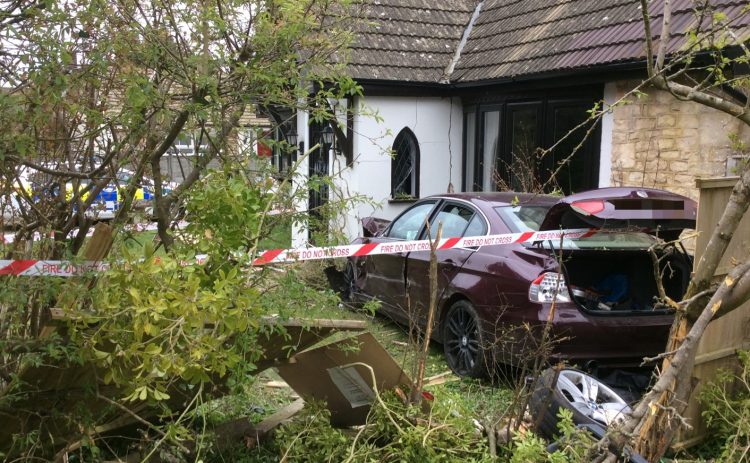 Driver Arrested For Drugs And Weapons Offences After Ploughing Car Into