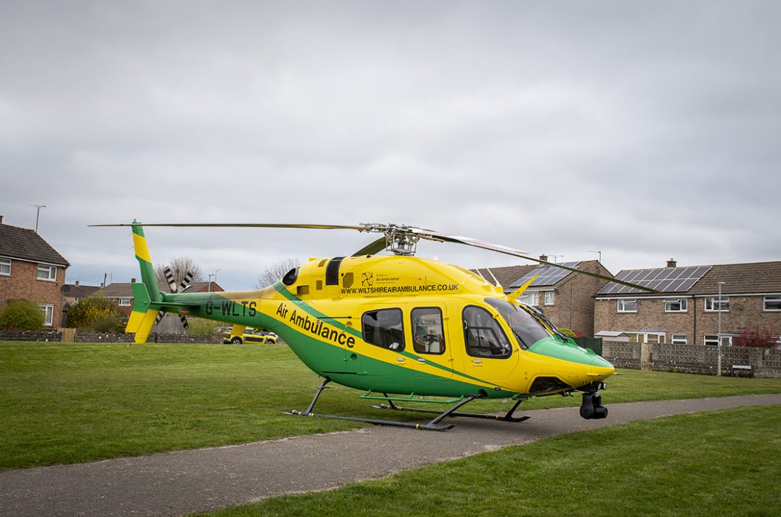 Wiltshire Air Ambulance Lands In Chippenham For Serious Medical Emergency