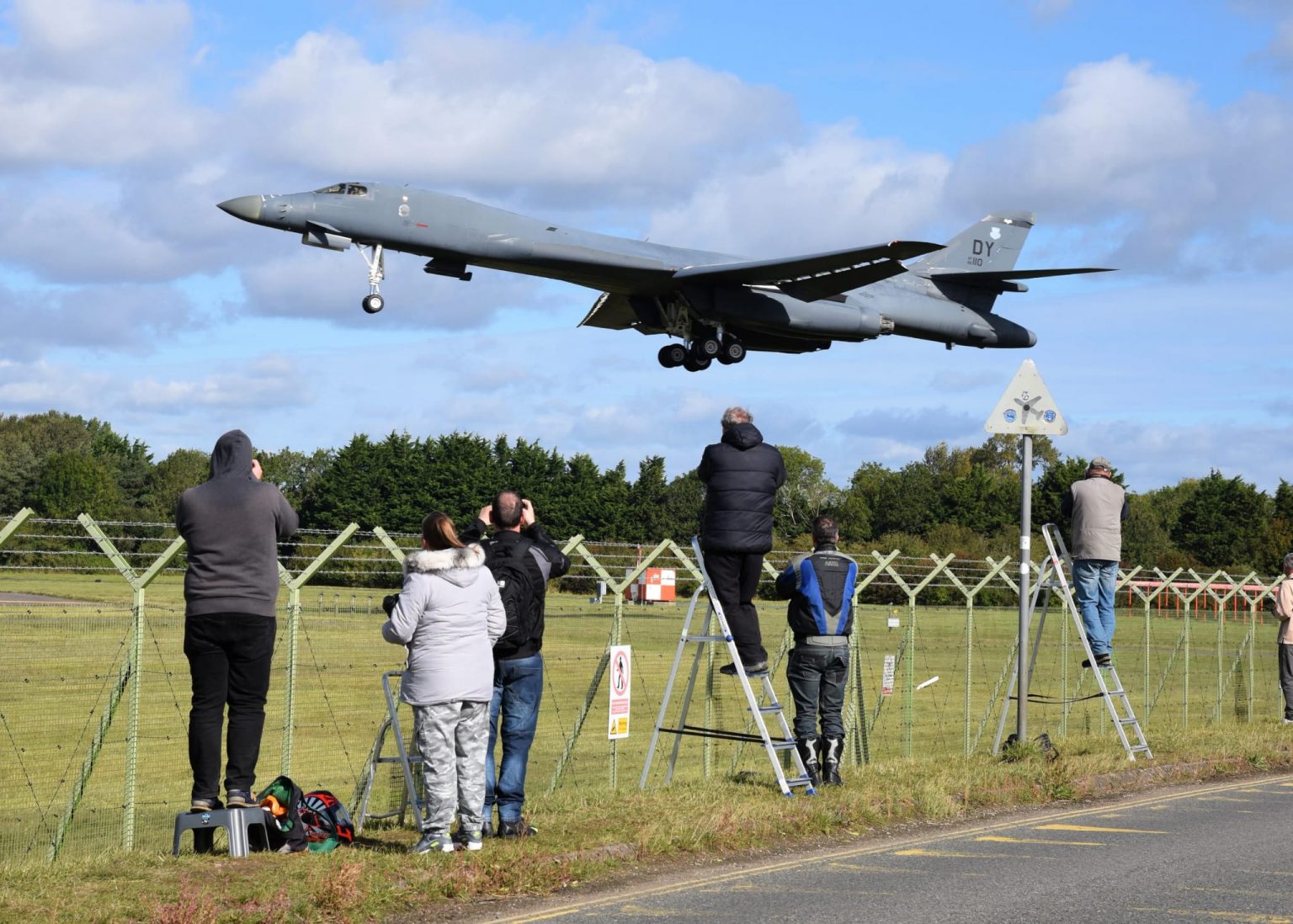 US Air Force B1B Lancers arrive at RAF Fairford on Wiltshire