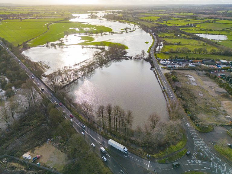 Drone photos show flooding in Melksham as River Avon bursts its banks