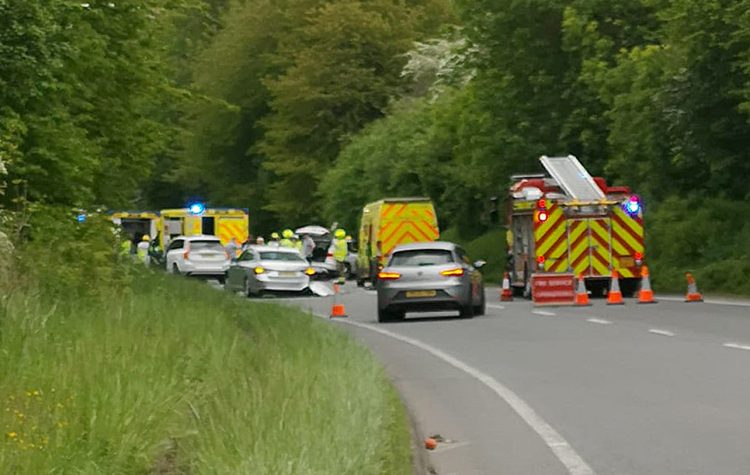 Wiltshire Air Ambulance lands for A420 crash near Swindon