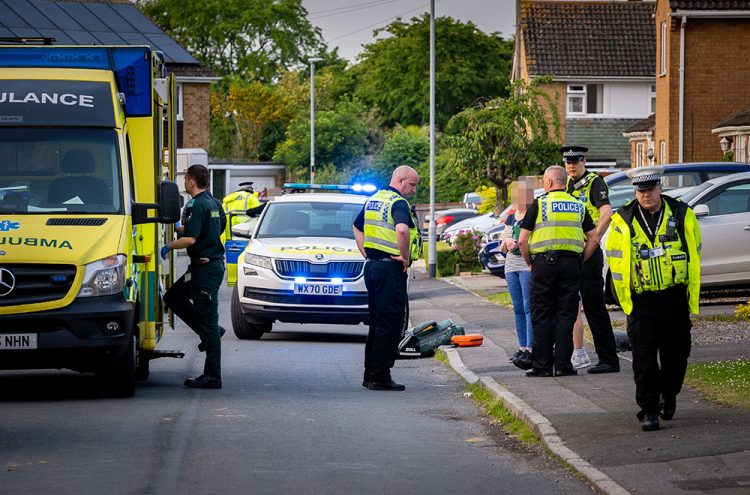 Young boy run over by car on quiet residential road in Westbury