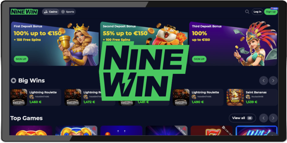 Nine Win Casino UK Review 2024 – Exclusive 50 Free Spins Promo Code